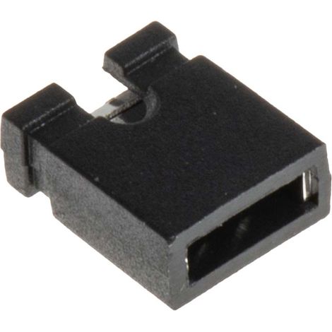 Cavalier de court-circuitage au pas de 2.54mm Noir, 2 contacts