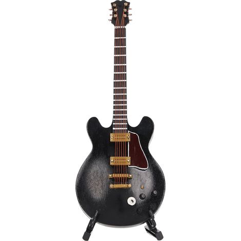 Mini Guitare en Forme de Chat - Instrument de Musique Miniature avec Support Idéal Cadeau (1/5)