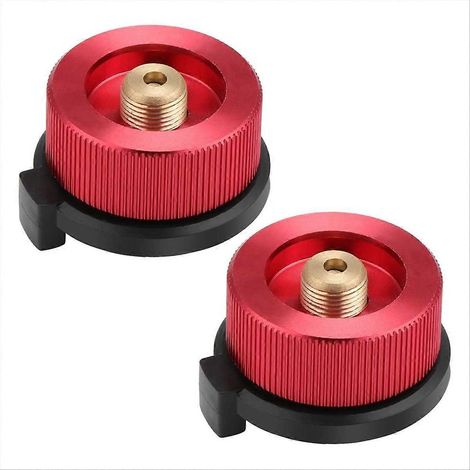 Adaptateur de gaz de camping (2 pièces) pour raccordement de réchaud (1/5)