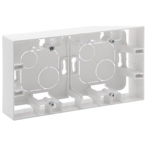 Caja de superficie Niloé Step 2 elementos blanco mate LEGRAND 864182