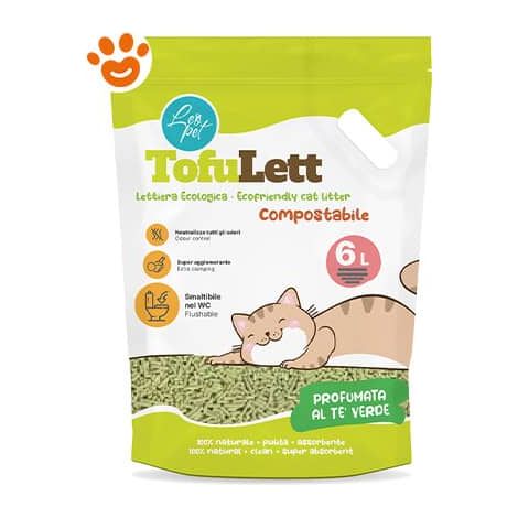 Leopet Tofulett Lettiera Te Verde - Sacco 6 Lt - Lettiere