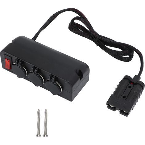 Adaptateur de chargeur de voiture 50 A 600 V pour connecteur Anderson, alimentation de batterie à 3 phases, compatible avec voiture, bateau et camping-car. (1/5)