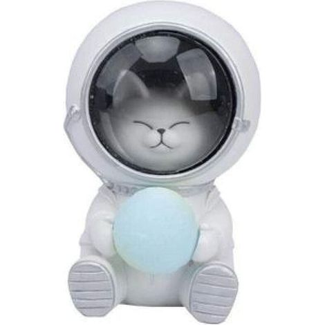 Veilleuse d'astronaute en forme d'animal étoilé - Décoration pour chambre de bébé(chaton) (1/5)