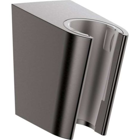 Hansgrohe - Soporte de ducha Porter S, cromo negro cepillado 28331340