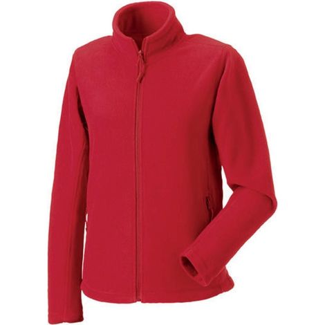Giacca da lavoro da donna in pile con zip Russell Rosso L