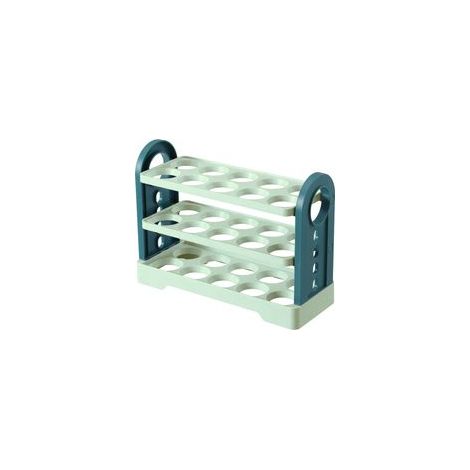 Boîte à œufs double face, étagère à œufs multicouches, boîte à œufs pour réfrigérateur, 30 compartiments, grande capacité, vert clair (1/5)