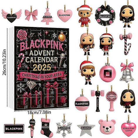 Calendrier de l'Avent BLACKPINK YG - Compte à rebours 2025 : 24 jours de surprises festives en 2D (1/2)