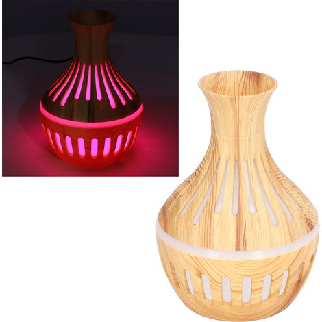 300-ml-Luftbefeuchter in Holzoptik, Aromatherapie-Luftbefeuchter mit integriertem Nachtlicht, Aromatherapie-Diffusor in Holzoptik, USB-betrieben (1/5)