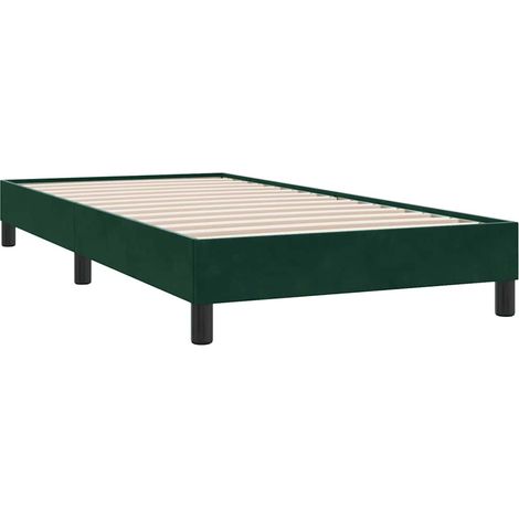 Maison Exclusive - Giroletto senza Materasso Verde Scuro 90x210 cm in Velluto