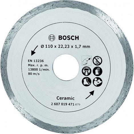 Diamanttrennscheibe für Fliesen BOSCH Ø110 mm - 2607019471