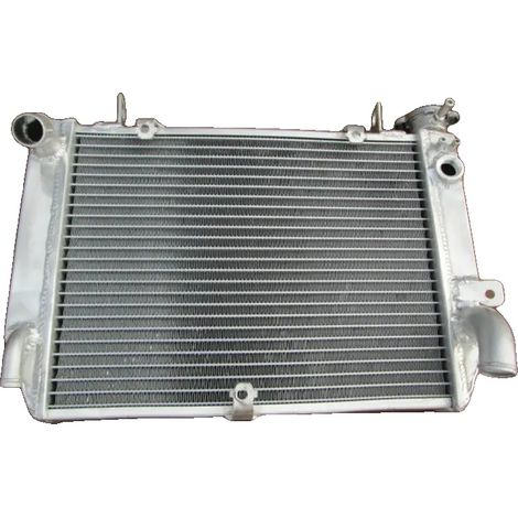 Radiador de aluminio, compatible con Yamaha YZF-R6, con capacidad de refrigeración mejorada, construcción soldada con TIG y peso ligero de 2,5 kg. (1/5)