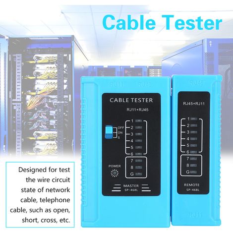 Testeur de câbles réseau RJ45 et RJ11 - Outil de test de réseau Ethernet LAN