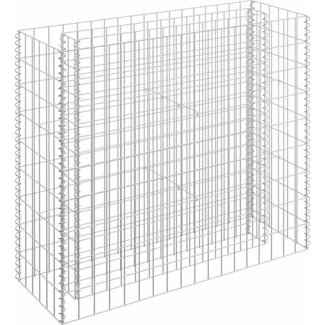 Arriate de gaviones de acero galvanizado 90x30x90 cm vidaXL
