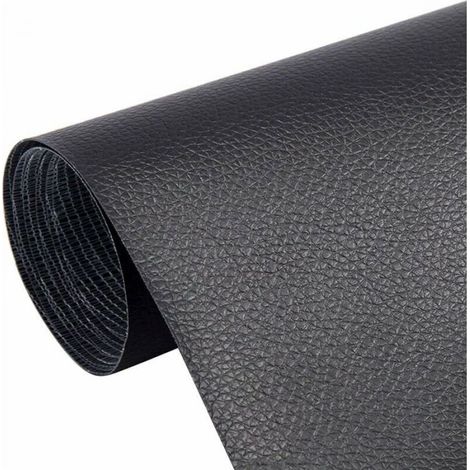 20 x 30cm Leather Repair Patch, Leather Patch, 5pcs Self-Adhesive Leather Patch, Durable Artificial Leather, Rub-Resistant, Self-Adhesive, for Car Seats, Sofas(Black) (1/5)