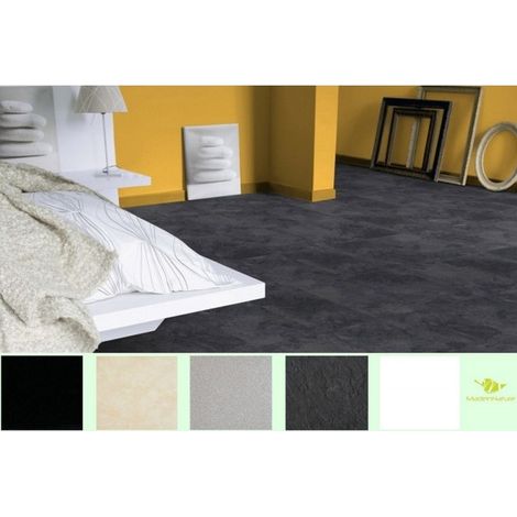 Dalles autoadhésives/Motifs et Dimensions au Choix/Dalles Autocollantes 30,5x30,50 cm/Qualité Toutes Les pièces de la Maison - Slate Anthracite - 10 m².