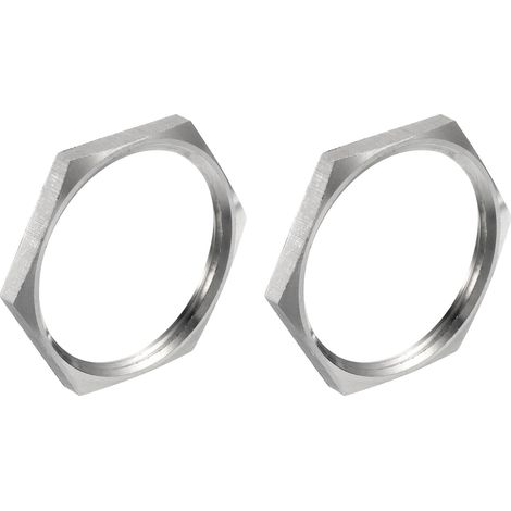 2Pcs Raccord De Tuyau Moulé Écrou De Blocage 304 Acier Inoxydable (1/4)