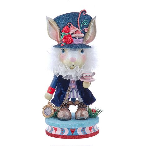 DISNEY Decorazione Statua Schiaccianoci Coniglio Bianco Hollywood Nutcrackers 33 cm