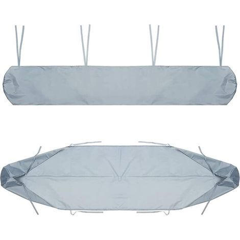 [NEVER USED] Garden Awning Cover Protection, Oxford Tarpaulin Storage Bag, UV Resistant, Dustproof, Waterproof, Snow and Rainproof in Winter, for Canopy Shelter, Patio Furniture (Grey, 4M)
