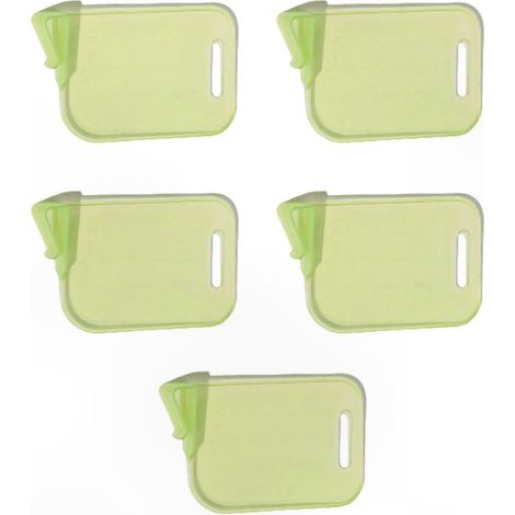 Boîte de rangement robuste en plastique jaune avec séparateurs et clips de fixation pour cartes à collectionner (1/5)