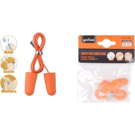 Trade Shop - SET 2 STÜCK PAAR OHRSTÖPSEL GEHÖRSCHUTZ ARBEIT 32DB 90589 - (1/2)