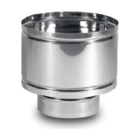 CheminA e A  aile de cheminA e avec capuchon coupe-vent 120 mm 12 cm en acier inoxydable