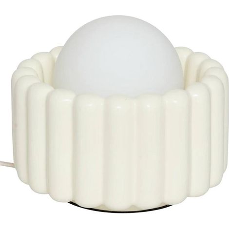 Lampe Applique Design "Lotta" 23cm Crème (1/5)