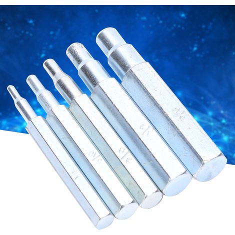 Jeu de 5 poinçons en acier allié CT-193, de 6,35 à 15,88 mm (1/4 à 5/8 pouce), pour le cuivre et l'aluminium (1/5)