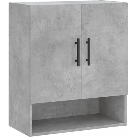 Maison Exclusive - Armadietto a Muro Grigio Cemento 60x31x70 cm Legno Multistrato