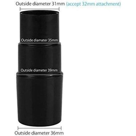 Bardusch - Adaptateur de tuyau d'aspirateur 35 mm à 32 mm, 35 mm à 35 mm, 40 mm à 32 mm, 40 mm à 35 mm Unité de conversion d'aspirateur Réducteur de tuyau d'aspirateur pour la plupart des aspirateurs (1/3)