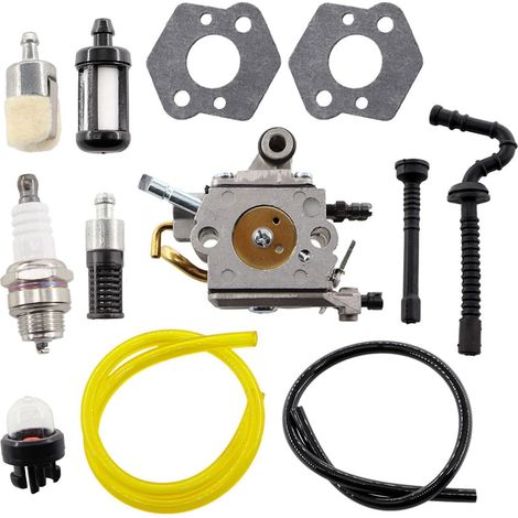 Carburateur pour Stihl MS192 MS192T MS192TC – Remplace Zama C1Q-S125 C1Q-S258, avec filtre et durites, entretien tronçonneuse (1/5)