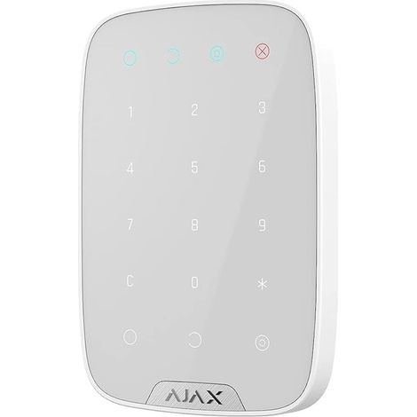 Clavier tactile sans fil capacitif – Portée radio 1700 m – Alimentation 4 piles AAA – Autonomie jusqu'à 2 ans – Pour système de sécurité Ajax