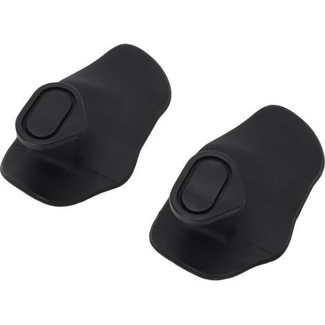 Lot de 2 poignées de musculation sans doigts, respirantes, ergonomiques et antidérapantes en silicone, avec boîte de rangement (noires). (1/5)