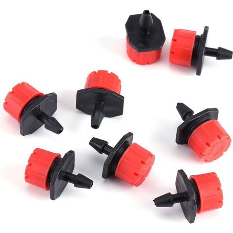 Buse Buse Goutte Tête 50 Pcs Réglable Mini Jardin Irrigation Arrosage Débit Goutteur Tête Goutte à Goutte Fleur Plante Outils Maison Jardinage (100) (1/5)