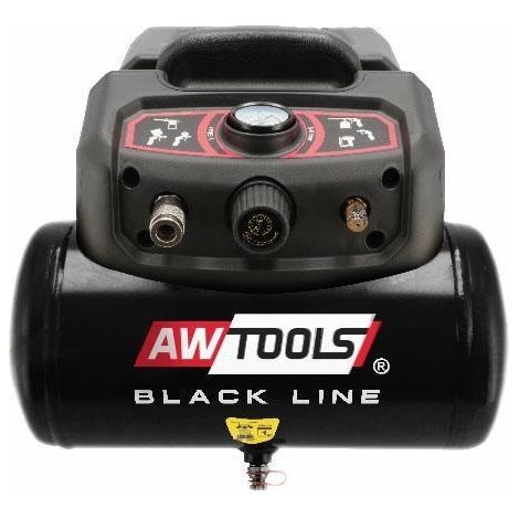 Awtools AC6 Black Line Elektrischer Kompressor 6L Schwarz