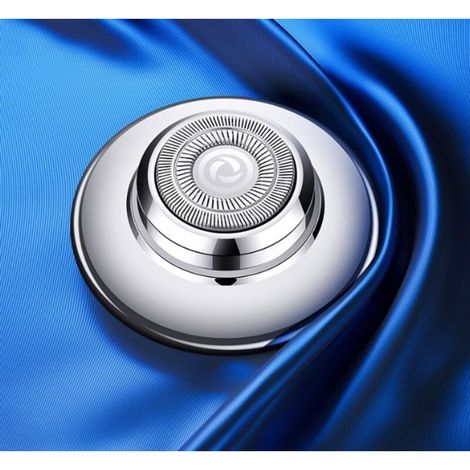 Mini-Elektrotrimmer für Männer, tragbarer Reiserasierer in Tellerform, wiederaufladbar und kompakt für unterwegs
