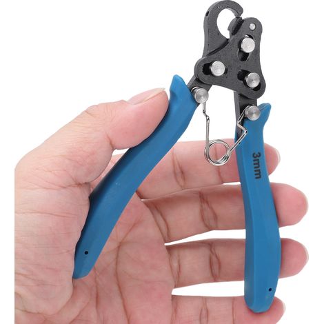 Boucleur en une étape, créez et coupez des boucles cohérentes pour les bijoux, à utiliser avec du fil artisanal bleu de 18 à 26 g, 3 mm (1/5)