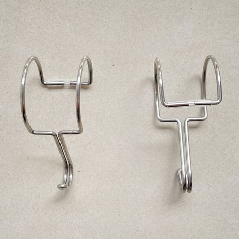 30 ganchos en forma de S, ganchos de acero inoxidable, ganchos de metal con formas, ganchos para decoración navideña, ganchos para luces de fiesta, para cocina, baño, dormitorio y oficina (23-26 mm) (1/5)