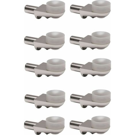 10x taquet à ventouse pour tablette verre étagère meuble placard armoire plateau fixation