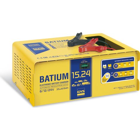GYS – Chargeur de batterie moto 24526 – Charge automatique ultra-rapide – Protection électronique – SOS Recovery pour batteries sulfatées (1/10)