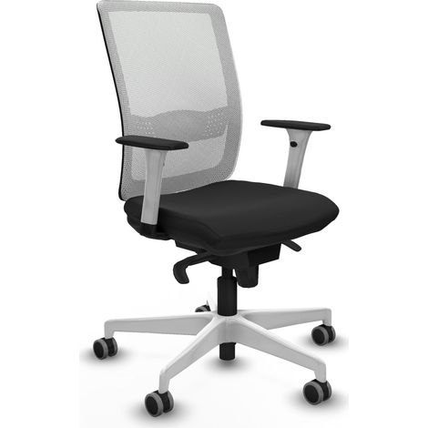 Sedia da ufficio piqueras y crespo Haches nero robusto mesh (1/2)