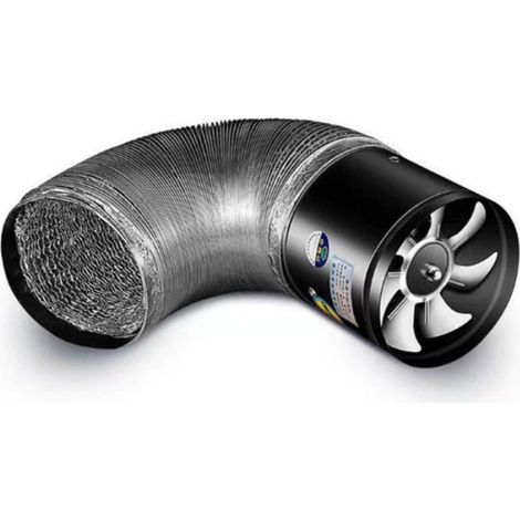 Ventilateur tubulaire axial - - 40W - Ø 150 mm - Noir - Métal de haute qualité - Moteur en cuivre (1/4)
