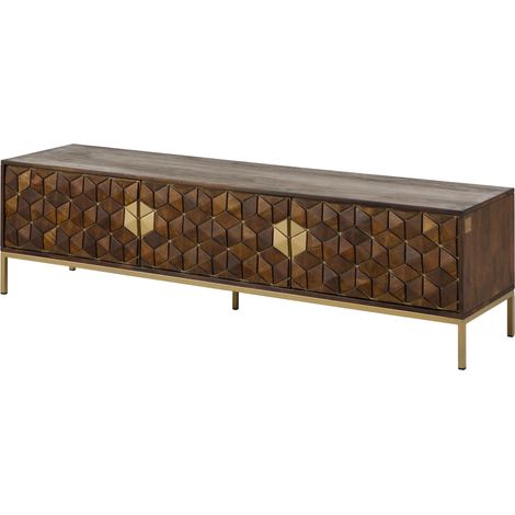 TV-Board Mango 180x45x50 braun geölt DIAMOND 224