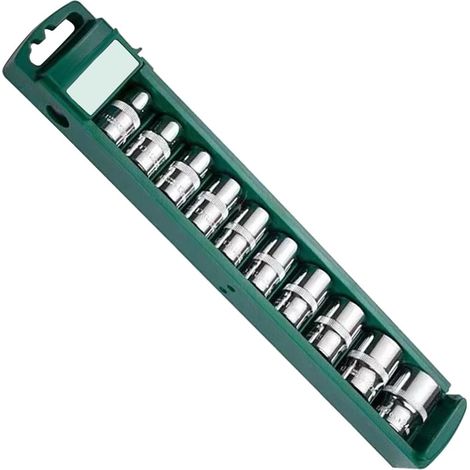 Générique Ensemble d ' outils de réparation voiture portables, 10 pièces, clé à douille, jeu têtes pour l entretien et les réparations, cliquet, portables B - (1/4)