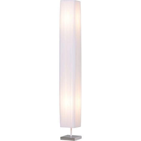 EASYCOMFORT Lampada da Terra con Piantana in Tessuto, Bianco