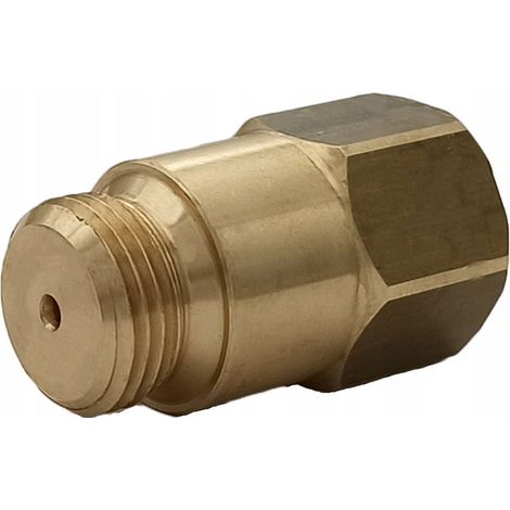 Emulador de sonda lambda, L=42 mm, orificio D2 mm, rosca M18x1.5, latón (1/5)