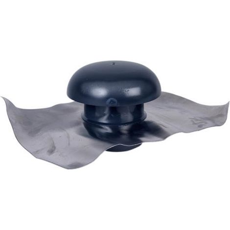 Nicoll – Chapeau de ventilation ardoise col étanche 450x330mm Ø125 – Ventilation des chutes d'eaux usées – Étanchéité avec couverture en pente