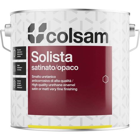 SMALTO SINTETICO SATINATO 'SOLISTA' Lt. 0,750 Bianco