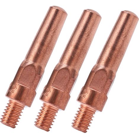 10 Stück Kontaktspitzen aus Kupfer, leitfähige Düsen für Schweißbrenner, 8,8 x 40 x 1,2 mm (1/5)