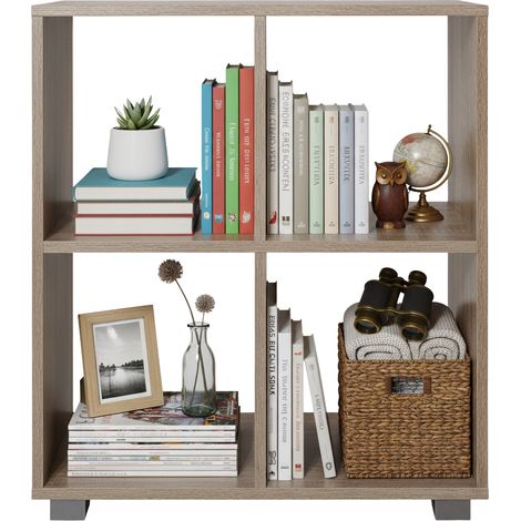 Libreria in Legno con 4 ripiani Leonardo Rovere