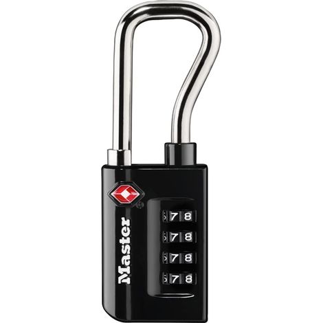 Master Lock Lucchetto con combinazione personalizzabile TSA accettato lucchetto per bagagli, larghezza 1-5/16 pollici, 4696D (1/5)